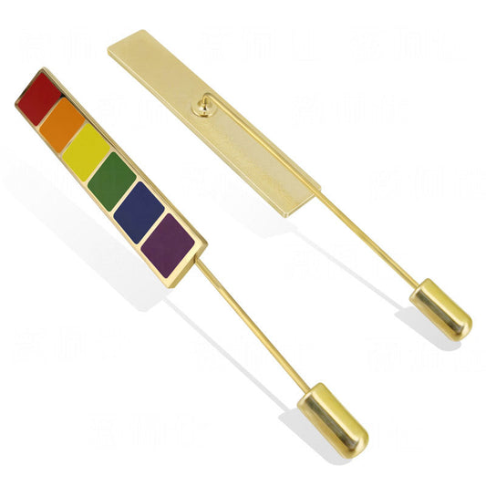 LGBT Rainbow Pride Brooch Metal Pin Of Stylish Types Valentine's Day Gift