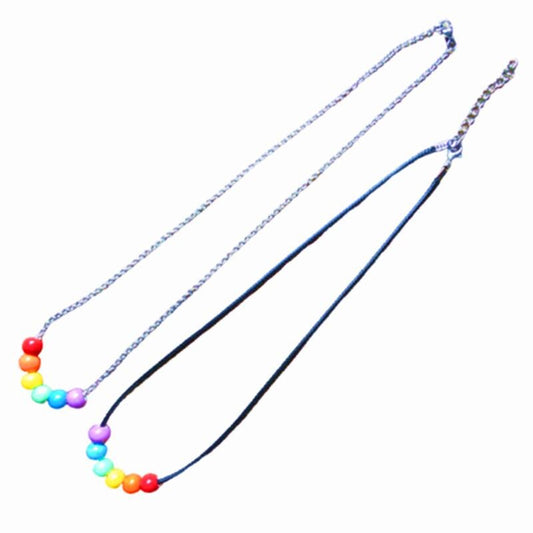 LGBT Rainbow Pride Ceramic Beads Necklace Valentine's Day Gift