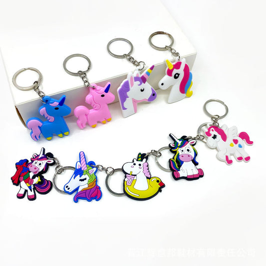 LGBT Unicorns PVC Keychain Ins Accessories Gift
