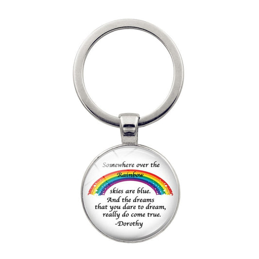 LGBT Rainbow Love Key Chains Portable Key Rings Holiday Gift