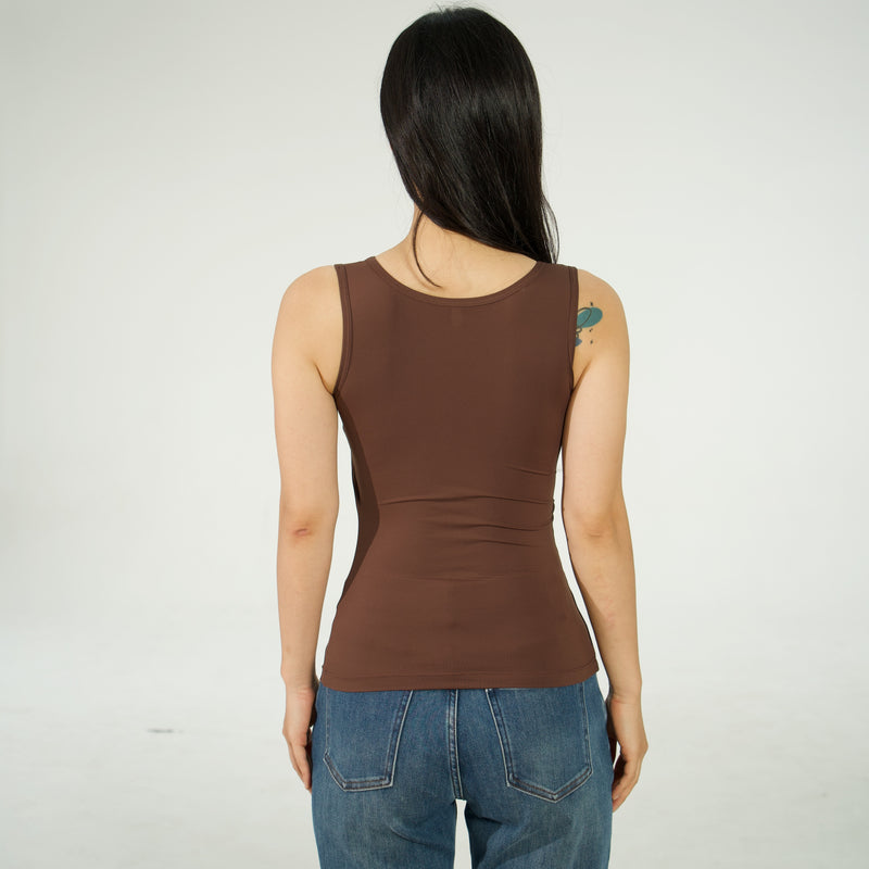 Long Tank Binder - Brown