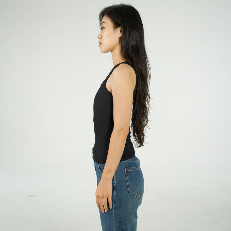 Long Tank Binder - Black