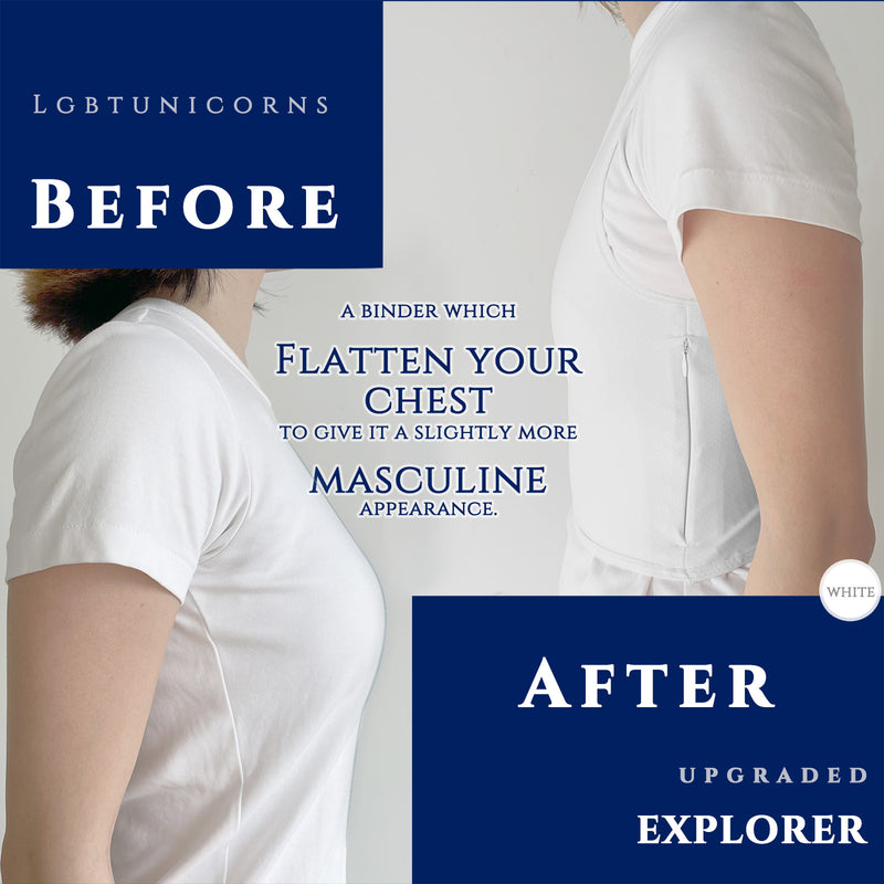 EXPLORER: A Chest Binder That You Can Take a Break Anytime - WHITE