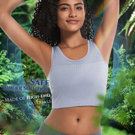 REBORN: Summer Pick Mesh Fabric Pullover Chest Binder (GREY)