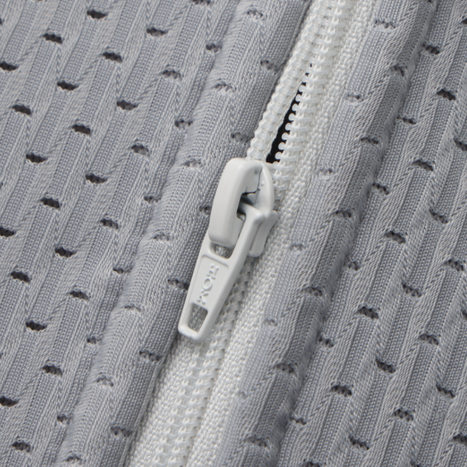 REBORN II: Mesh Fabric Zipper Chest Binder (Grey)