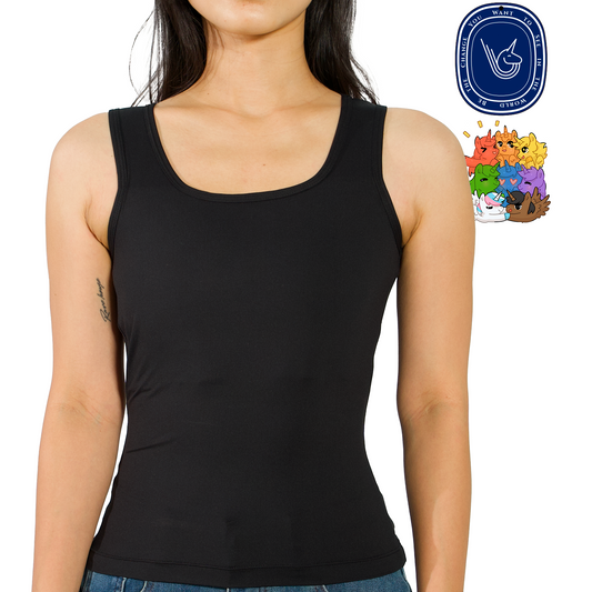 YOLO - Long Tank Binder (BLACK)