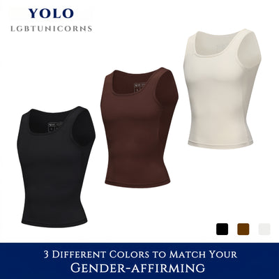 YOLO - Long Tank Binder (BLACK)