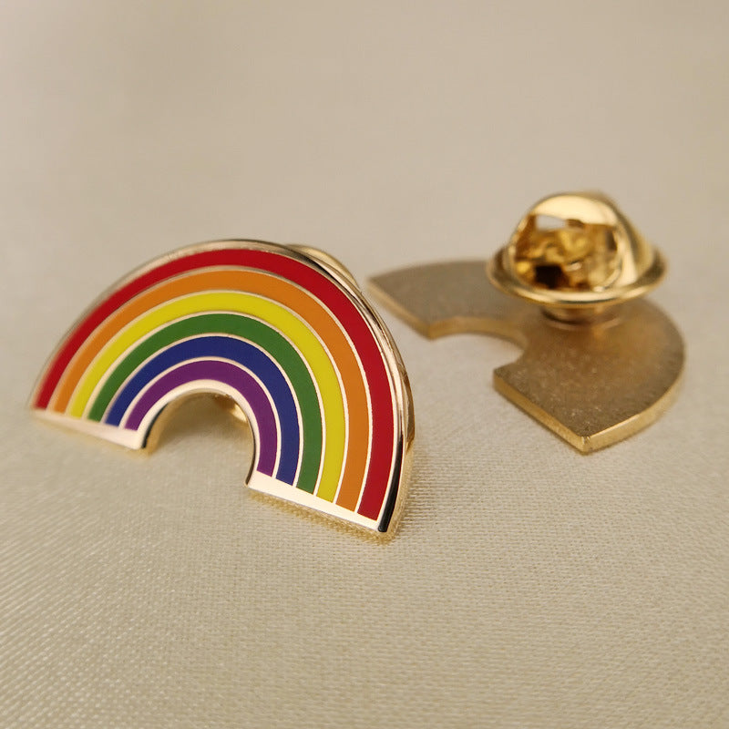 LGBT Rainbow Pride Brooch Metal Pin Of Stylish Types Valentine&