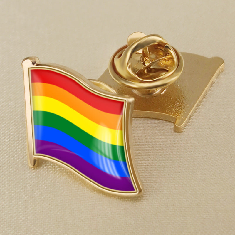LGBT Rainbow Pride Brooch Metal Pin Of Stylish Types Valentine&