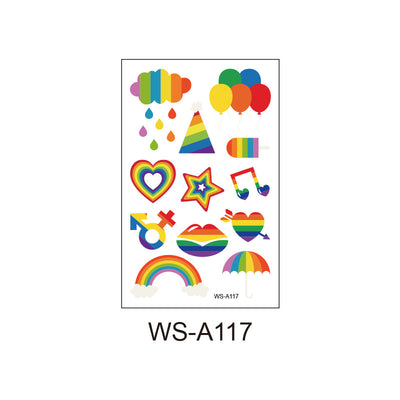 LGBT Unicorns Pride Day Rainbow Pride Gradient Tattoo Sticker