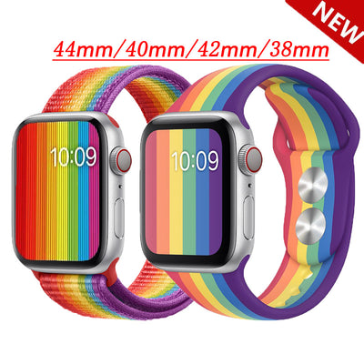 LGBT Unicorns Apple Watch Strap New Rainbow Silicone Strap iWatch5/4/3 Belt