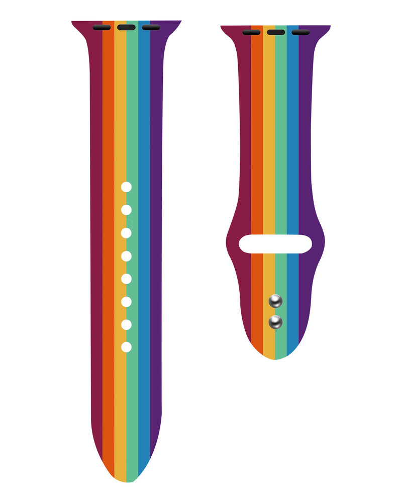 LGBT Unicorns Apple Watch Strap New Rainbow Silicone Strap iWatch5/4/3 Belt