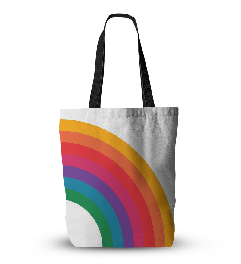LGBT Pride Rainbow Canvas Shopping Bag Pop Retro Morandi Poly Cotton Bag