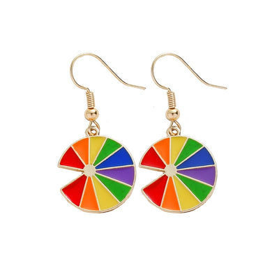 LGBT Rainbow Pride Earrings Valentine's Day Gift.