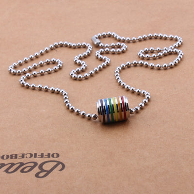 LGBT Pride Jewelry Titanium Steel Necklace With Pendant Valentine's Day Gift