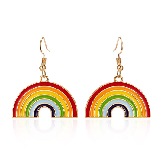 LGBT Rainbow Drop Earrings Valentine's Day Gift