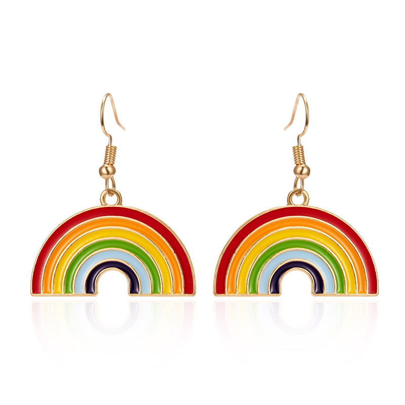 LGBT Rainbow Drop Earrings Valentine&