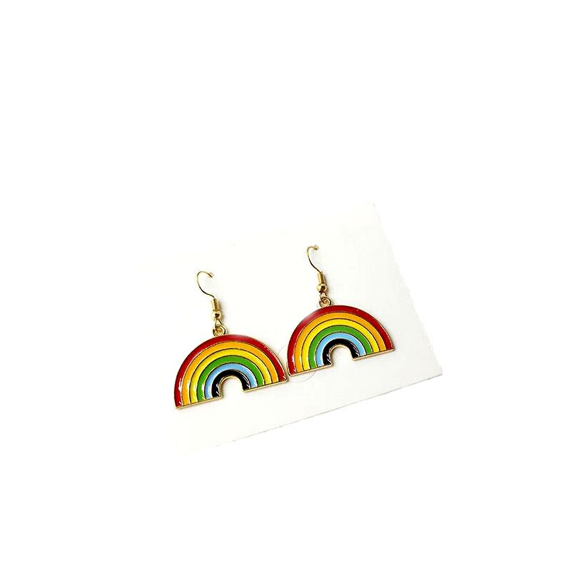 LGBT Rainbow Drop Earrings Valentine&