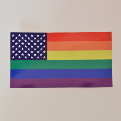 LGBT Unicorns 6.5*11.5 CM American Pride Flag Car Sticker