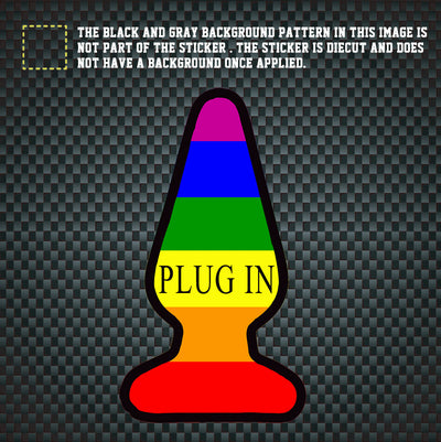 LGBT Unicorns Rainbow Pride Plug In Car Sticker