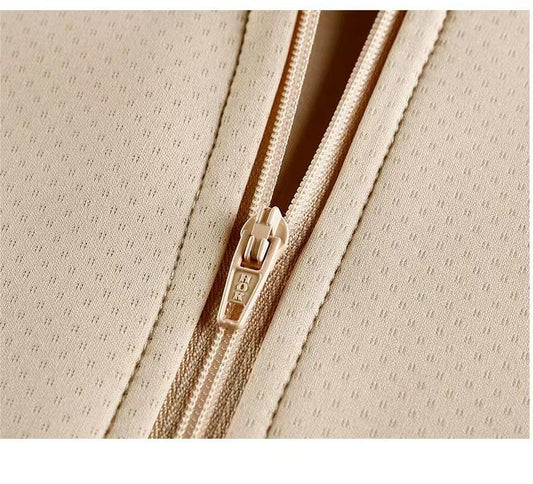 Summer Pick Breathable Elastic Soft Chest Binder with Zipper