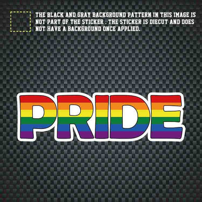 LGBT Unicorns Rainbow PRIDE Alphabet Car Sticker