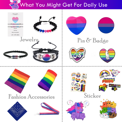 Pride 2022 Up to 18 pcs Bisexual Pride Mystery Bags