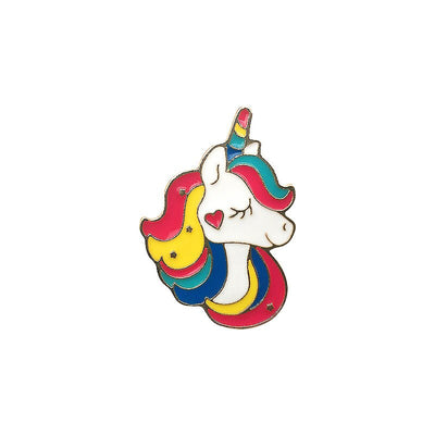 Cartoon Cute Unicorn Pansexual Non-binary Bisexual Pin Jewelry Metal Accessories Brooch