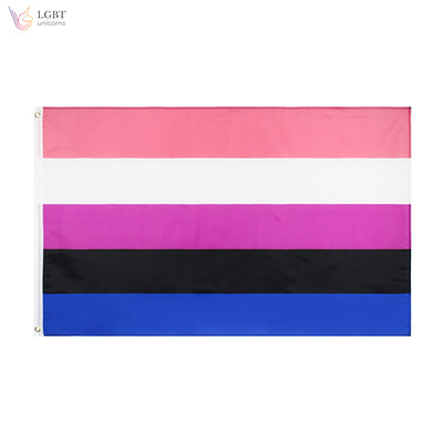 LGBT Unicorns Genderfluid Pride Flag 3x5 Ft