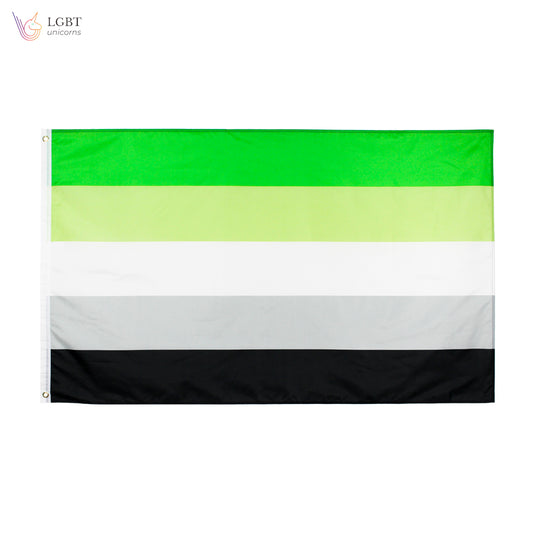LGBT Unicorns Aromantic Pride Flag 3x5 Ft