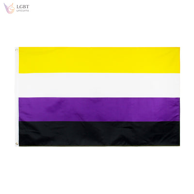 LGBT Unicorns Non-Binary Pride Flag 3x5 Ft