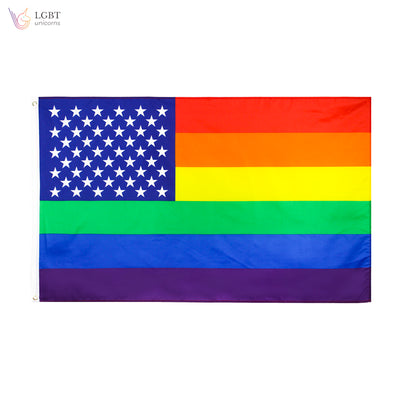 LGBT Unicorns American Pride Flag 3x5 Ft