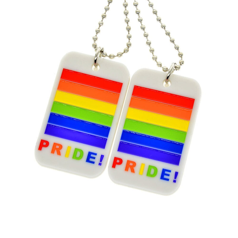 LGBT Rainbow Pride Silicone Pendant Necklace
