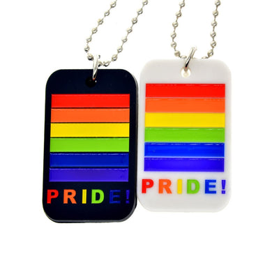 LGBT Rainbow Pride Silicone Pendant Necklace