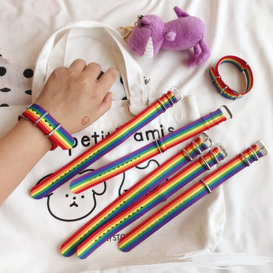 LGBT Rainbow Woven Braided Bracelets Lesbians Gays Bisexuals Bracelets Valentine's Day Gift