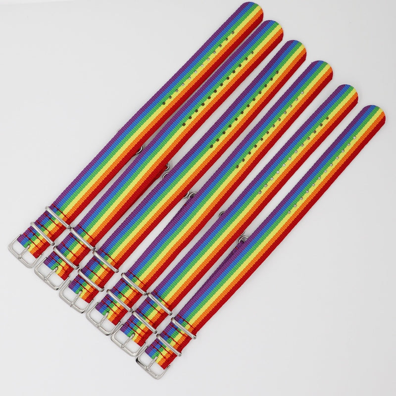 LGBT Rainbow Woven Braided Bracelets Lesbians Gays Bisexuals Bracelets Valentine&
