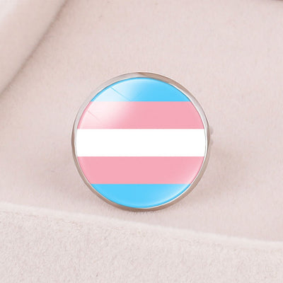 LGBT Aromantic Bisexual Lesbian Pride Transgender Pansexual Non-Binary Genderfluid Agender Adjustable Ring