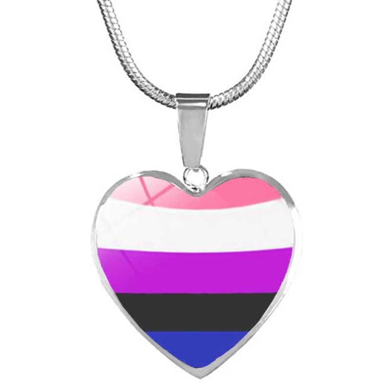 LGBT Bisexual Lesbian Transgender Pansexual Non-Binary Genderfluid Agender Aromantic Pendant