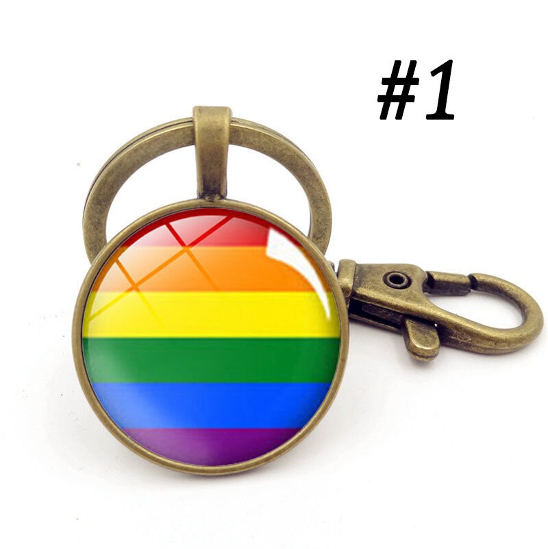 LGBT Rainbow Pride Metal Pendant Key Chain