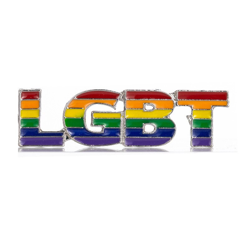 LGBT Rainbow Love Badge Gender Symbol Metal Lapel Pin