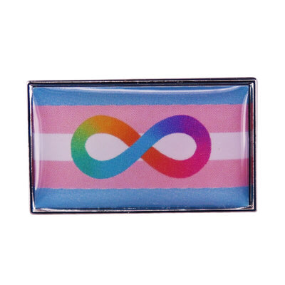 LGBT Pride Parade Transgender Flag Pin Badge