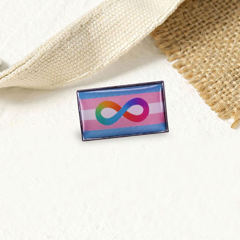 LGBT Pride Parade Transgender Flag Pin Badge
