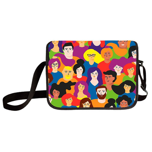 LGBT Rainbow Pride Love Is Love Crossbody Bag Messenger Bag Shoulder Bag