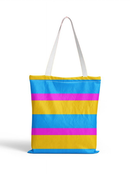 LGBT Rainbow Pride Printed Striped Canvas Bag Shoulder Shopping Bag