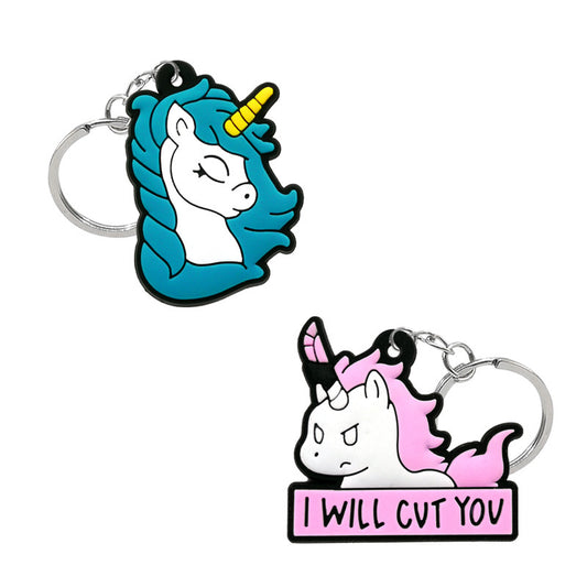 LGBT Unicorns PVC Keychain Ins Accessories Gift