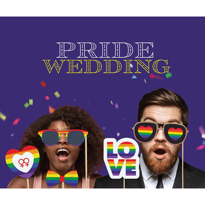 LGBT Rainbow Pride Gay Lesbian Wedding Photo Booth Prop