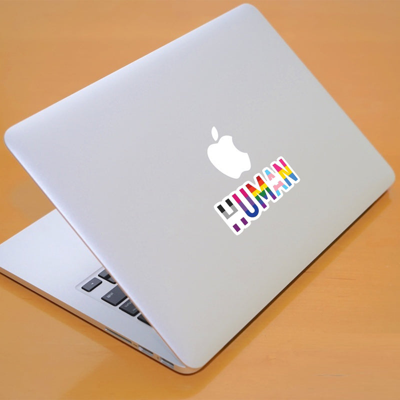 LGBT Unicorns 5.6*15cm Rainbow Pride HUMAN Car Sticker