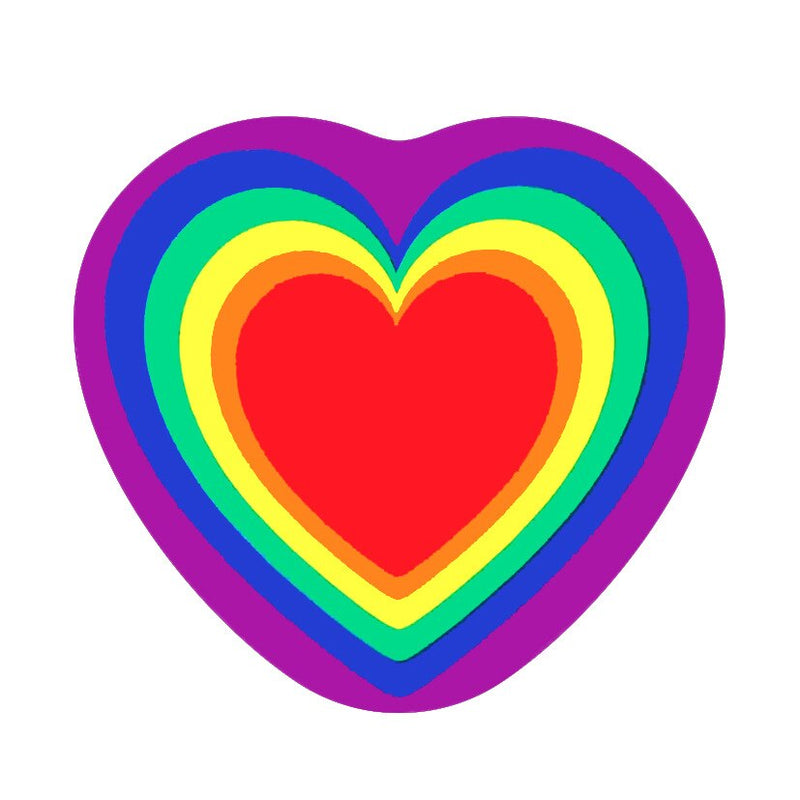 LGBT Rainbow Pride Badge Lapel Heart Cute Pins