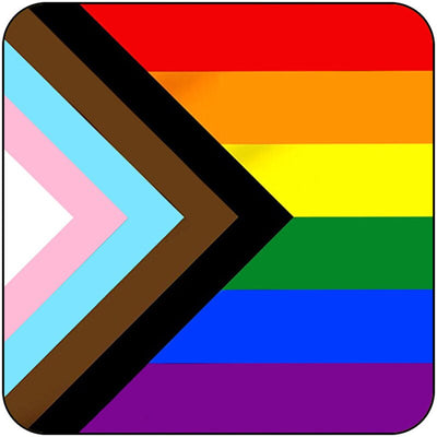 LGBT Rainbow Pride Badge Cute Square Pin