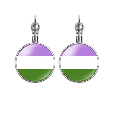LGBT Rainbow Pride Flag Earrings